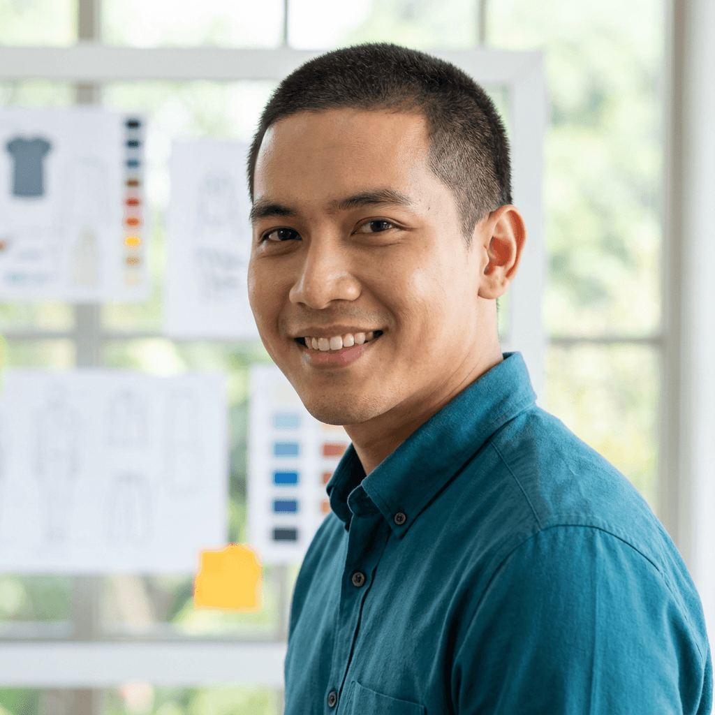 Male homeowner in his early 30s, Black, smiling in a casual jacket